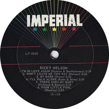 Laden Sie das Bild in den Galerie-Viewer, Ricky Nelson (2) : Ricky Nelson (LP, Album, Mono, Ind)
