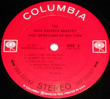 Load image into Gallery viewer, The Dave Brubeck Quartet : Jazz Impressions Of New York (LP, Album, Pit)

