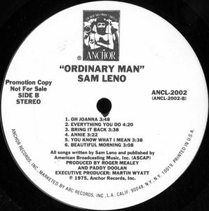 Sam Leno : Ordinary Man (LP, Album, Promo)