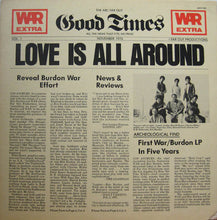 Laden Sie das Bild in den Galerie-Viewer, War Featuring Eric Burdon* : Love Is All Around (LP, Album)
