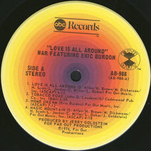Laden Sie das Bild in den Galerie-Viewer, War Featuring Eric Burdon* : Love Is All Around (LP, Album)
