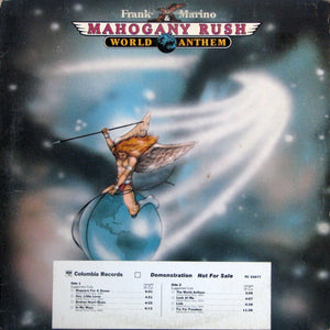 Frank Marino & Mahogany Rush : World Anthem (LP, Album, Promo)