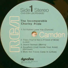 Load image into Gallery viewer, Charley Pride : The Incomparable Charley Pride (LP, Comp, RM, Ind)
