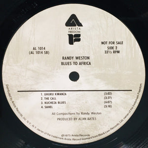 Randy Weston : Blues To Africa (LP, Album, Promo)