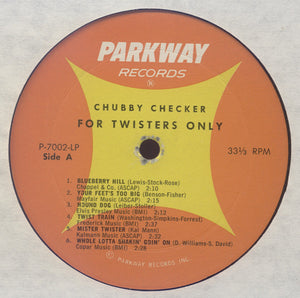 Chubby Checker : For Twisters Only (LP, Album, RE)