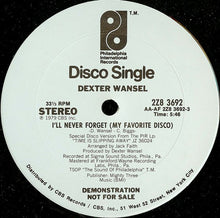 Charger l&#39;image dans la galerie, Dexter Wansel : I&#39;ll Never Forget (My Favorite Disco) (12&quot;, Single, Promo)
