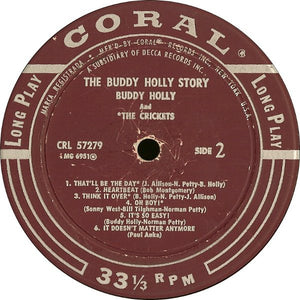Buddy Holly and The Crickets (2) : The Buddy Holly Story (LP, Comp, Mono)