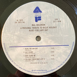 Mal Waldron : Blues For Lady Day (LP, Album, RE, Pit)