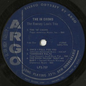 The Ramsey Lewis Trio : The In Crowd (LP, Album, Arg)