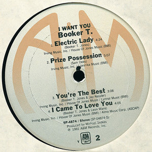 Booker T.* : I Want You (LP, Album, Ter)