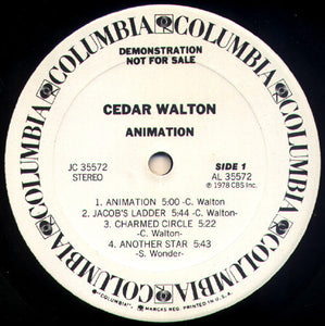 Cedar Walton : Animation (LP, Album, Promo)