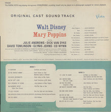 Laden Sie das Bild in den Galerie-Viewer, Various : Walt Disney&#39;s Mary Poppins: Original Cast Soundtrack (LP, Album, Gat)
