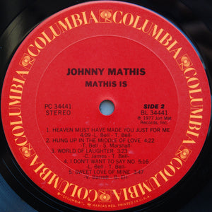 Johnny Mathis : Mathis Is... (LP, Album, Pit)