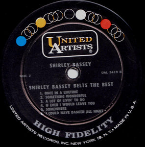 Shirley Bassey : Shirley Bassey Belts The Best! (LP, Album, Mono)