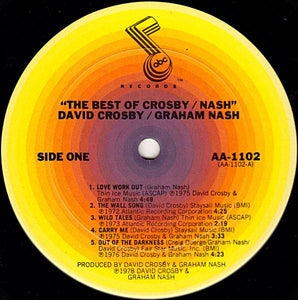 Crosby-Nash* : The Best Of David Crosby And Graham Nash (LP, Comp, San)