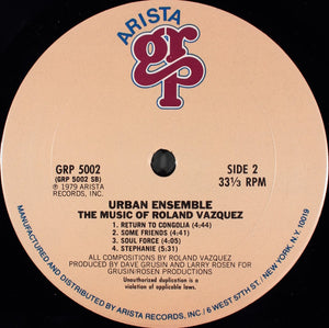 Urban Ensemble : The Music Of Roland Vazquez (LP, Album)
