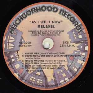 Melanie (2) : As I See It Now (LP, Album, Bes)
