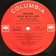 Charger l&#39;image dans la galerie, Andy Williams : Warm And Willing (LP, Album, Mono, Pit)
