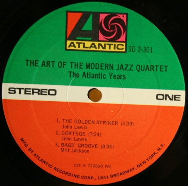 The Modern Jazz Quartet - The Art Of The Modern Jazz Quartet - The Atlantic  Years - LP