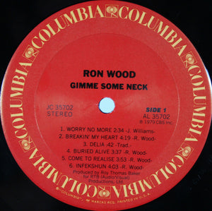 Ron Wood : Gimme Some Neck (LP, Album, Ter)