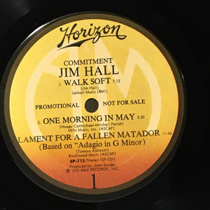 Jim Hall : Commitment (LP, Promo)
