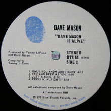 Load image into Gallery viewer, Dave Mason : Dave Mason Is Alive (LP, Album)
