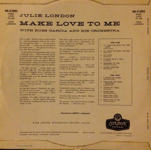 Julie London : Make Love To Me (LP, Mono)