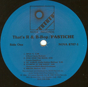 Pastiche : That's R & B-Bop (LP, Album, RE)