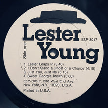 Laden Sie das Bild in den Galerie-Viewer, Lester Young : Newly Discovered Performances, Vol.1 (LP, Album)
