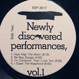 Lester Young : Newly Discovered Performances, Vol.1 (LP, Album)