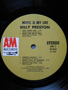 Billy Preston : Music Is My Life (LP, Album, Mon)