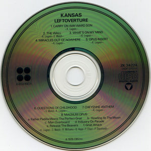 Kansas (2) : Leftoverture (CD, Album, RE, RP)