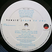 Laden Sie das Bild in den Galerie-Viewer, Howard Jones : One To One (LP, Album)
