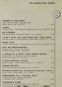 Johnny Mathis : Tender Is The Night (LP, Album, Mono)