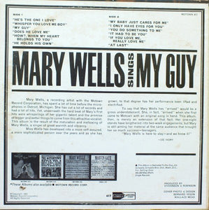 Mary Wells : Mary Wells Sings My Guy (LP, Album, Mono)