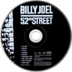 billy joel 52nd street back cover