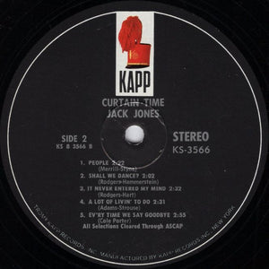 Jack Jones : Curtain Time (LP)
