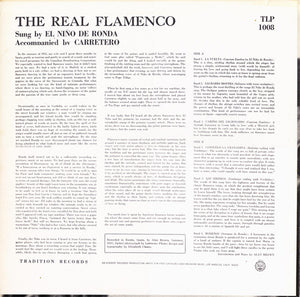 El Niño De Ronda* :  Sings The Real Flamenco (LP, Album)