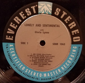 Gloria Lynne : Lonely And Sentimental (LP, Album)