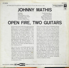 Laden Sie das Bild in den Galerie-Viewer, Johnny Mathis : Open Fire, Two Guitars (LP, Album)
