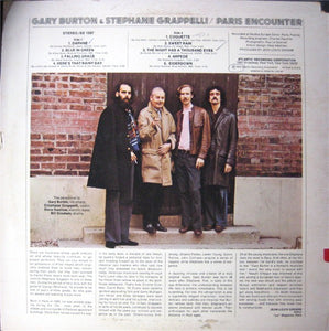 Gary Burton & Stephane Grappelli* : Paris Encounter (LP, Album, RP, PRC)