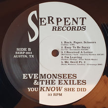 Load image into Gallery viewer, Eve Monsees And The Exiles : You Know She Did (LP, Album)
