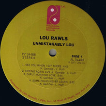 Laden Sie das Bild in den Galerie-Viewer, Lou Rawls : Unmistakably Lou (LP, Album)
