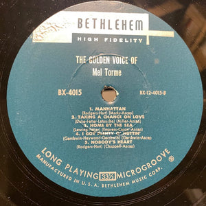 Mel Tormé : The Golden Voice Of Mel Tormé (LP, Album)
