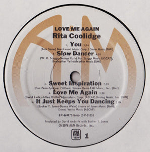 Rita Coolidge : Love Me Again (LP, Album, Ter)
