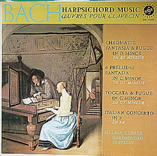 Load image into Gallery viewer, Bach*, Helma Elsner : Harpsichord Music / Œuvres Pour Clavecin (LP)
