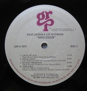 Dave Grusin, Lee Ritenour : Harlequin (LP, Album, No )