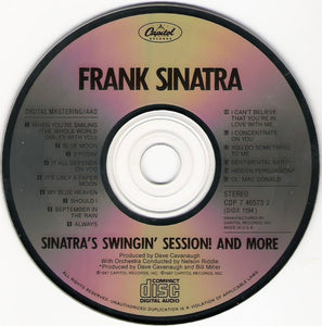 Frank Sinatra : Sinatra's Swingin' Session!!! And More (CD, Album, RE)