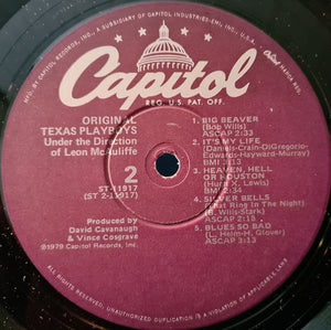 Original Texas Playboys Under The Direction Of Leon McAuliffe* : Original Texas Playboys (LP, Album)