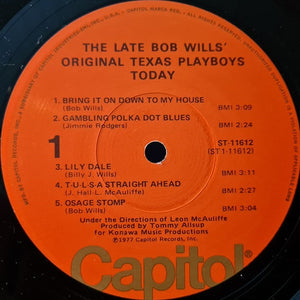 The Original Texas Playboys Under The Direction Of Leon McAuliffe : Today (LP, Album)